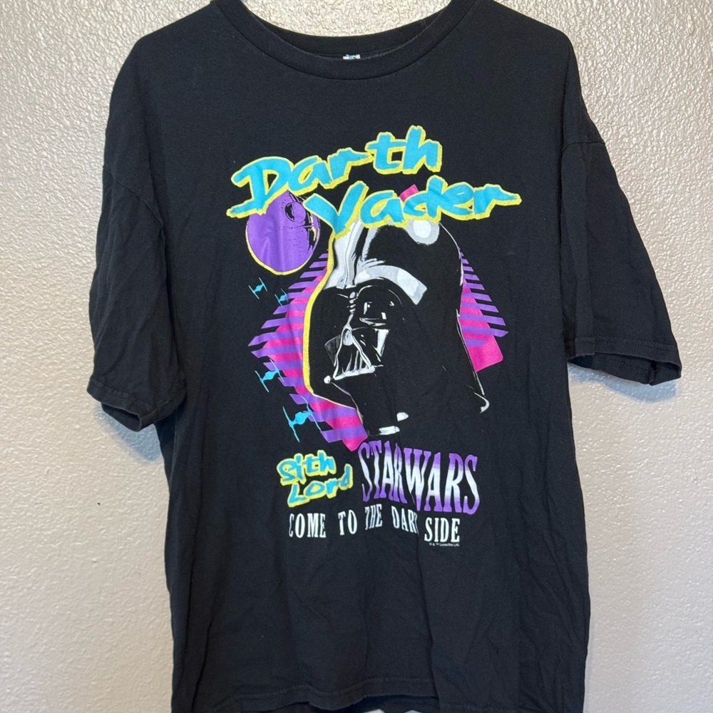 Star Wars Retro 90’s Darth Vader Shirt‎ Men’s XL